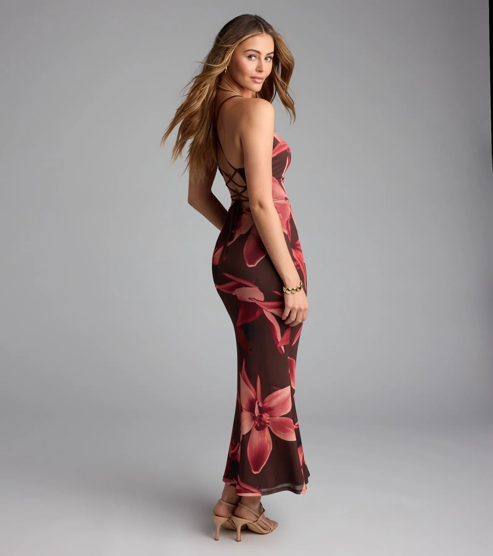 Bloom and Own It Floral Strappy Maxi Dress - Image 2