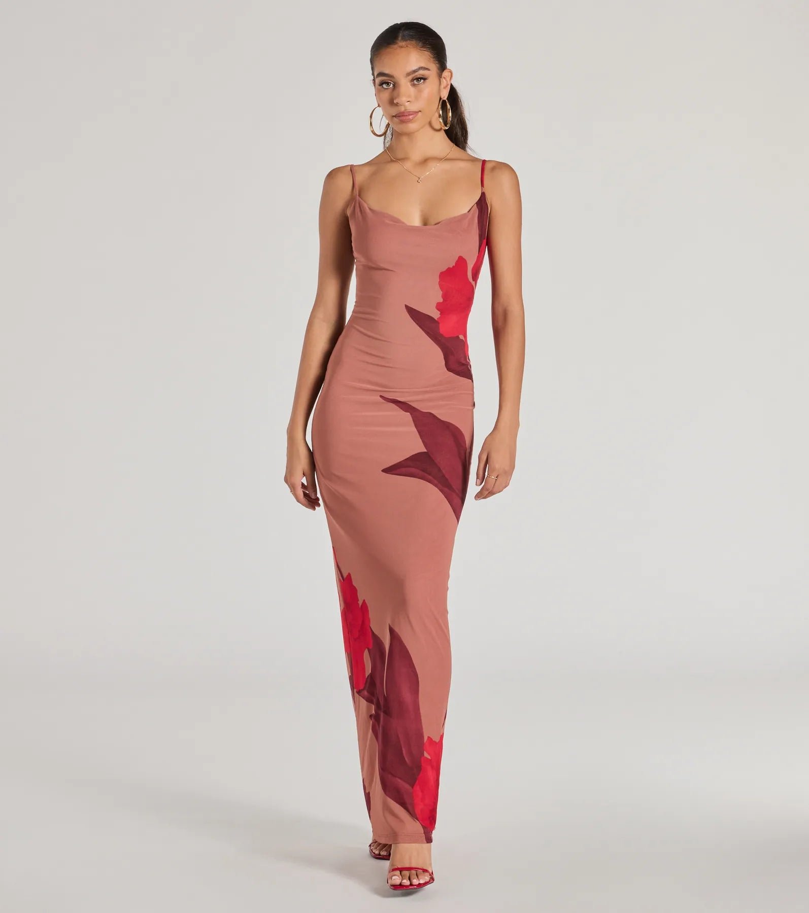 Gorgeous Aura Floral Mesh Maxi Dress - Image 2