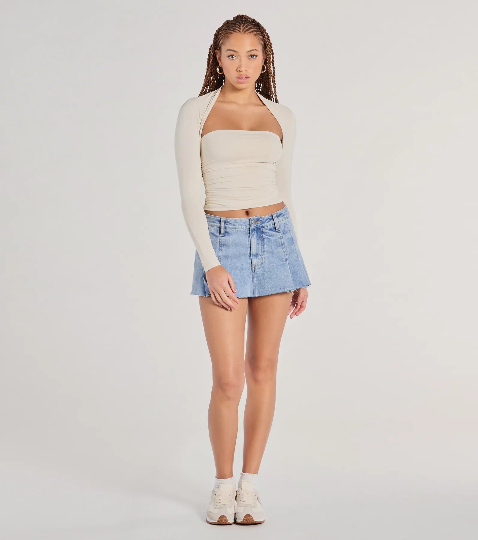 Effortlessly Chic Long Sleeve Ruched Top - Image 16