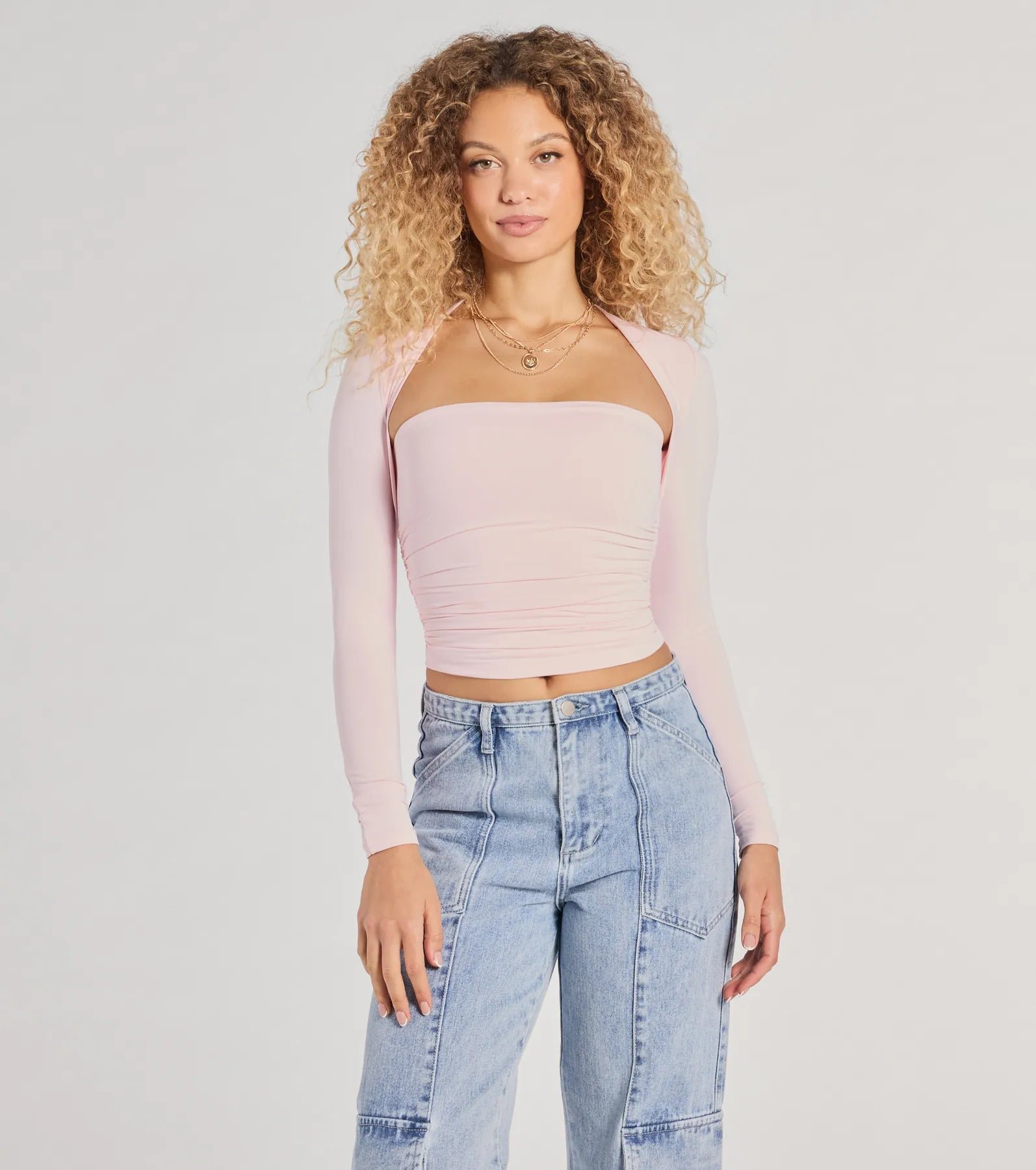 Effortlessly Chic Long Sleeve Ruched Top - Image 10