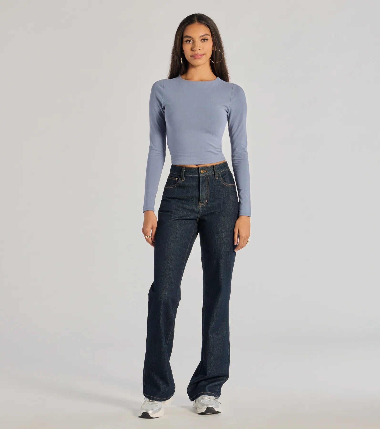 Elevated Staple Open Back Long Sleeve Top - Image 3