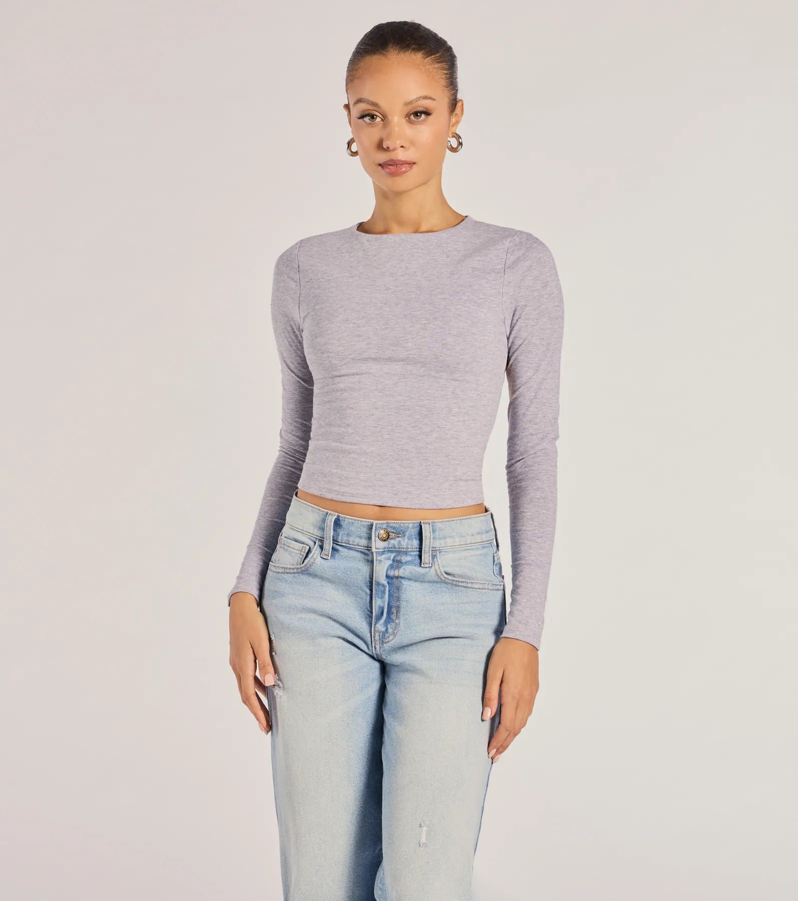 Elevated Staple Open Back Long Sleeve Top - Image 5