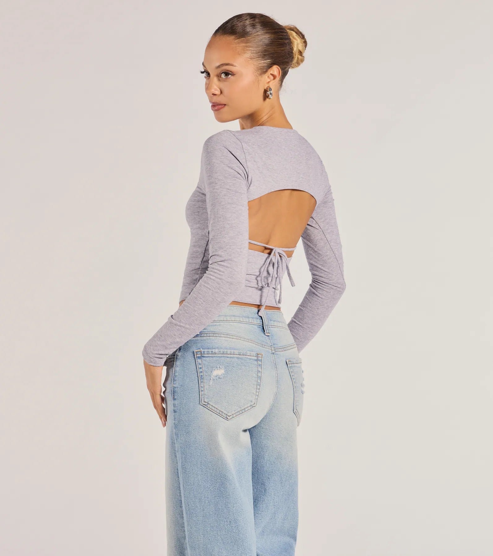Elevated Staple Open Back Long Sleeve Top - Image 6