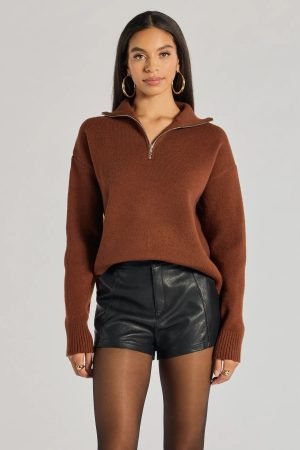 Cozy Staple Ribbed Knit Pullover Sweater