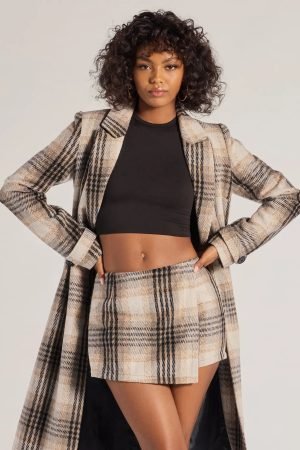 Classic Charm Plaid Wrap Skort